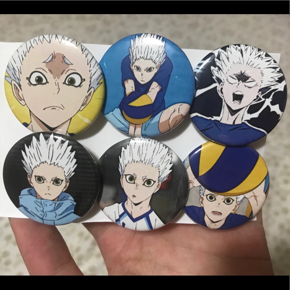 Haikyuu!! Korai Hoshiumi Buttons